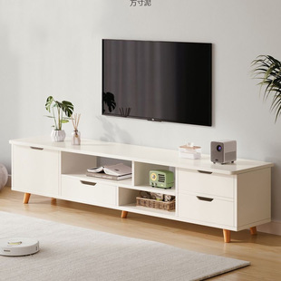 Nordic Style Small Apartment Eco-Friendly Particleboard Tv Cabinet and Coffee Table Set for Living Room, Bedroom, and Children, with Installation Service