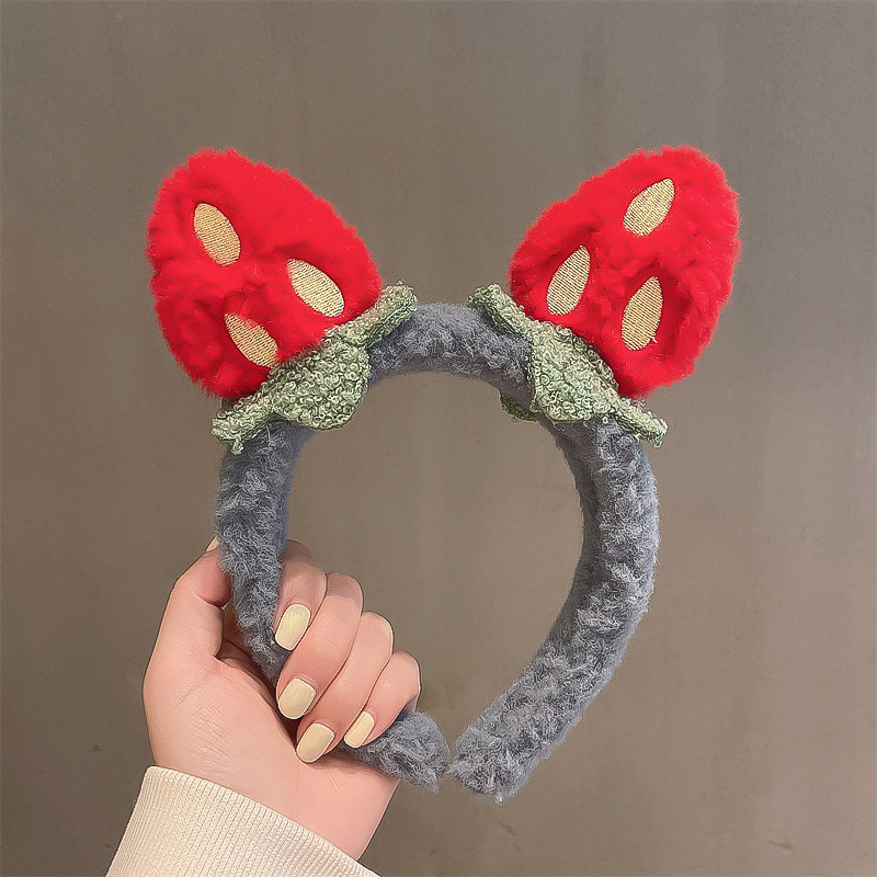 Clip de cabello rojo de venta al por mayor anillo de cabello de cuerda de cabello de 2 yuanes tienda de venta de productos de fábrica de accesorios para el cabello