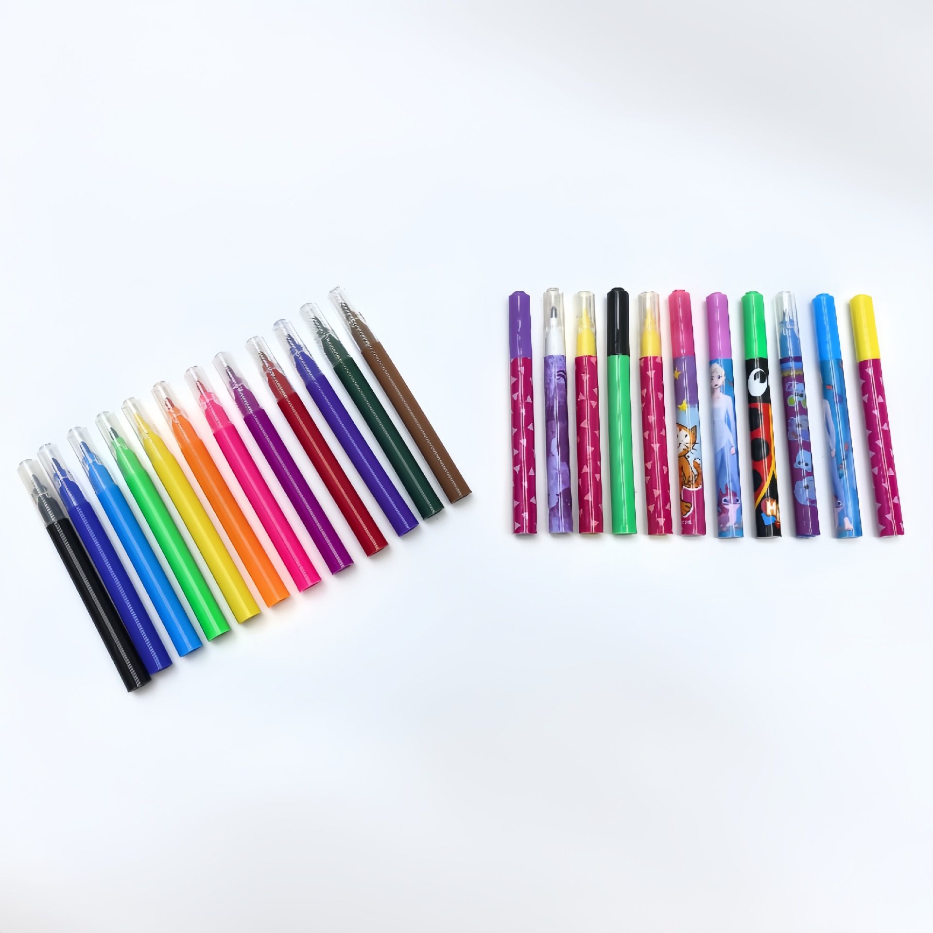 Producción al por mayor mini acuarela pincel de pintura de graffiti para niños lavable color puede fijar LOGO acuarela