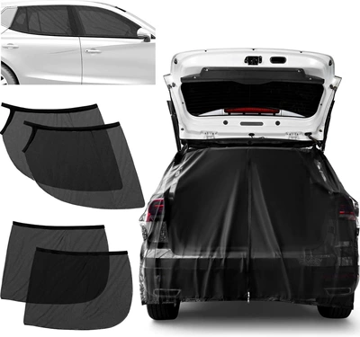 Sunscreen Mesh, Car curtains - set-single-tail-door-front-window-rear-window-s-size-tailgate-window-screen-support-rod-spacing-100-115cm