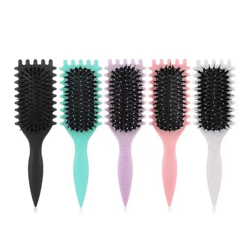 Spot Xiyin Amazon nuevo masaje transfronterizo de paja de trigo pein de cabello definido pein de modelado pein de rizado pein de rebote
