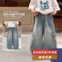 男童春夏宽松拼接长裤