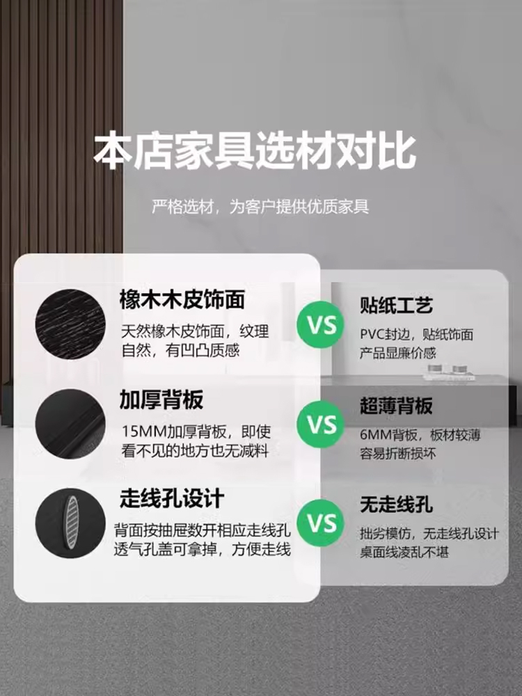 ♔ Tv Cabinet for Living Room, Modern Minimalist Cabinet with a Light Luxury Feel, Black Floor-Standing Coffee Table and Tv Cabinet Set