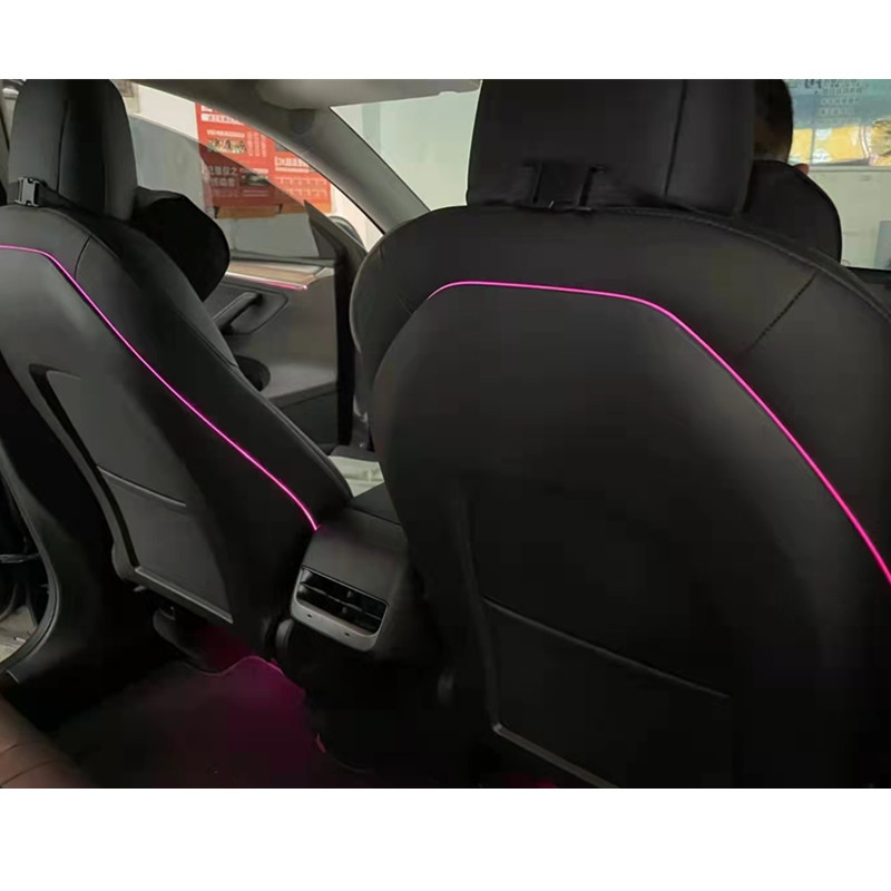 Aplicable a 21 - 23 Tesla Model3 4D Rotating Tone Atmosphere Light