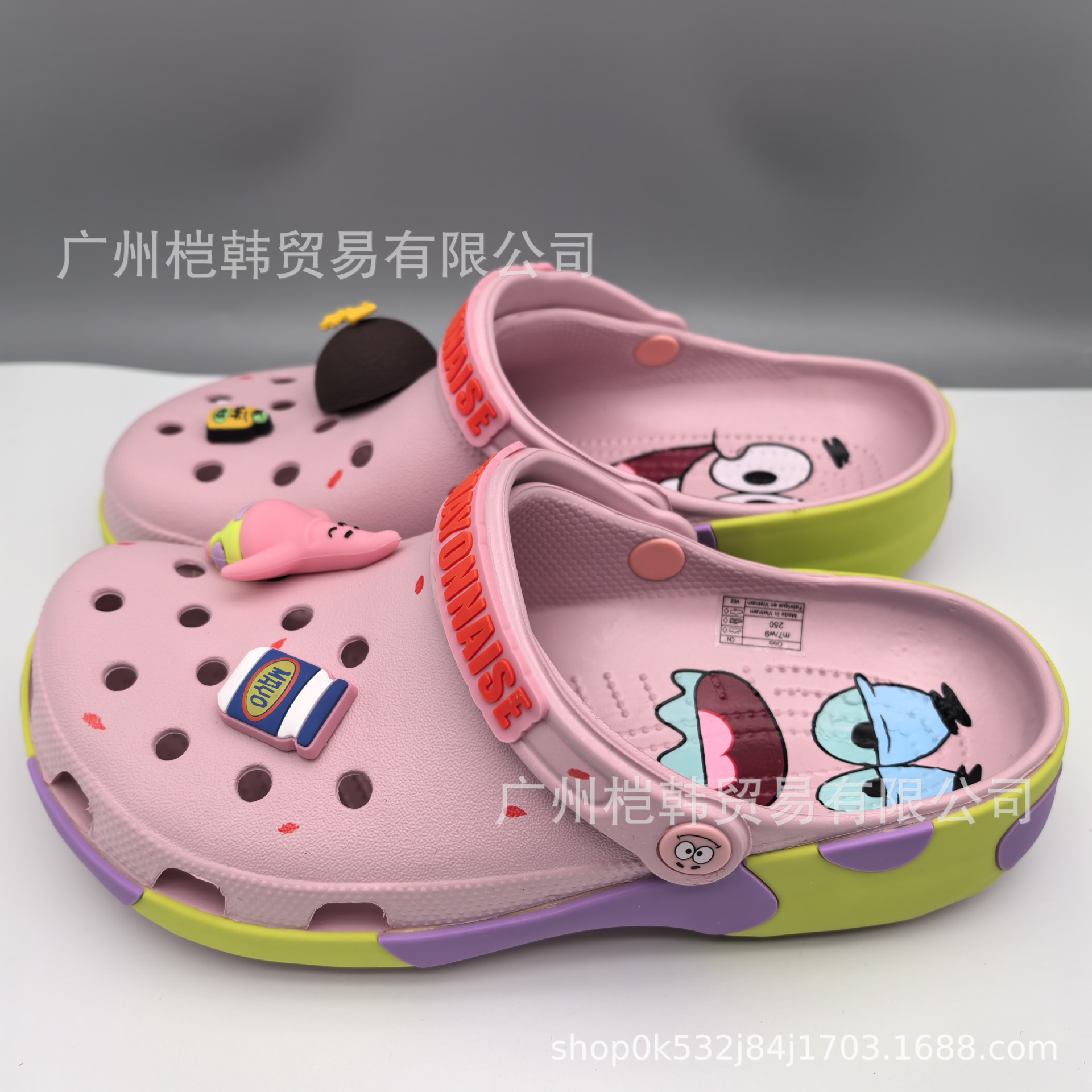 Cross nuevo Mickey cartón de dibujos animados para niños y niñas respirado antideslizante Smurf sandals