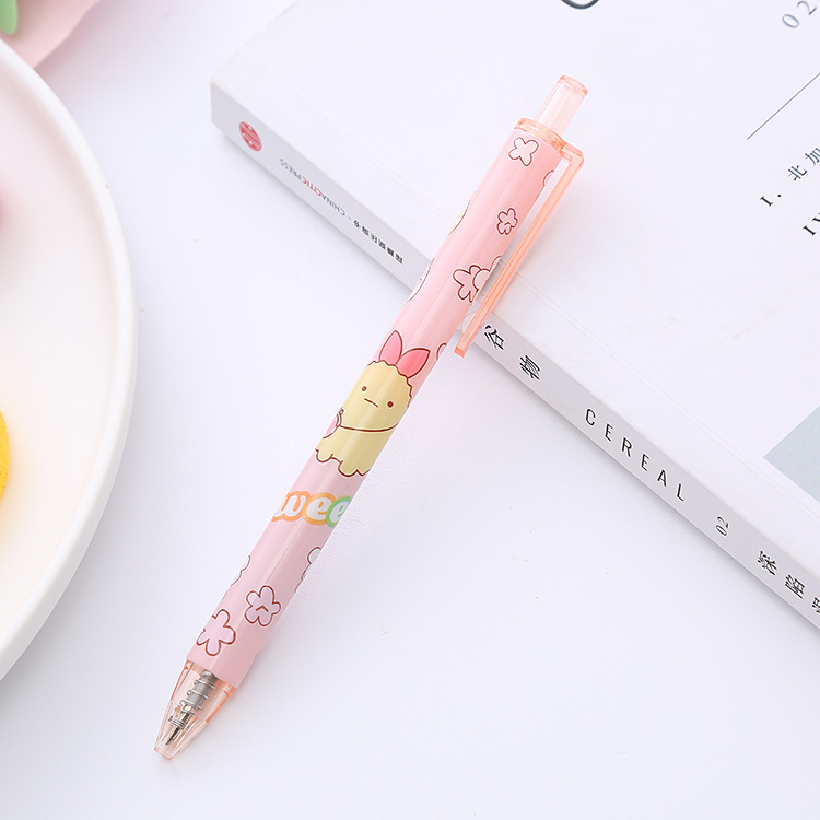 Bolígrafo de góner de presión de pollo gruñido creativo, bolígrafo de presión de estudiante de alto valor, papelería linda, bolígrafo de firma de oficina, personalización