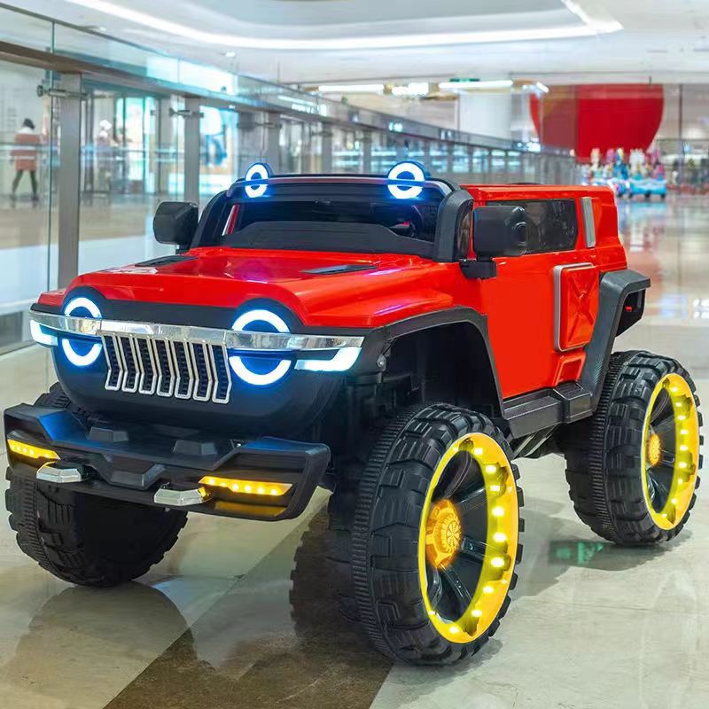 Coche Eléctrico Todoterreno para Niños con Control Remoto, Plástico, Doble Tracción, para Exteriores