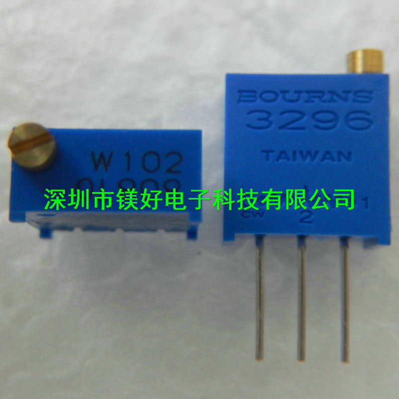 顶调玻璃釉电位器,3296W精密可调电阻 1K,3296W-1-102LF