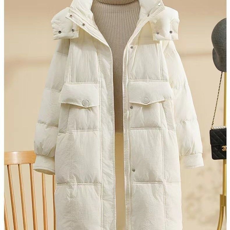 2025 New Korean Style down Jacket for Women, Thickened Long Hooded Loose Duck down Warm Coat for Autumn and Winter 2025 New Korean Style down Jacket for Women, Thickened Long Hooded Loose Duck down Warm Coat for Autumn and Winter