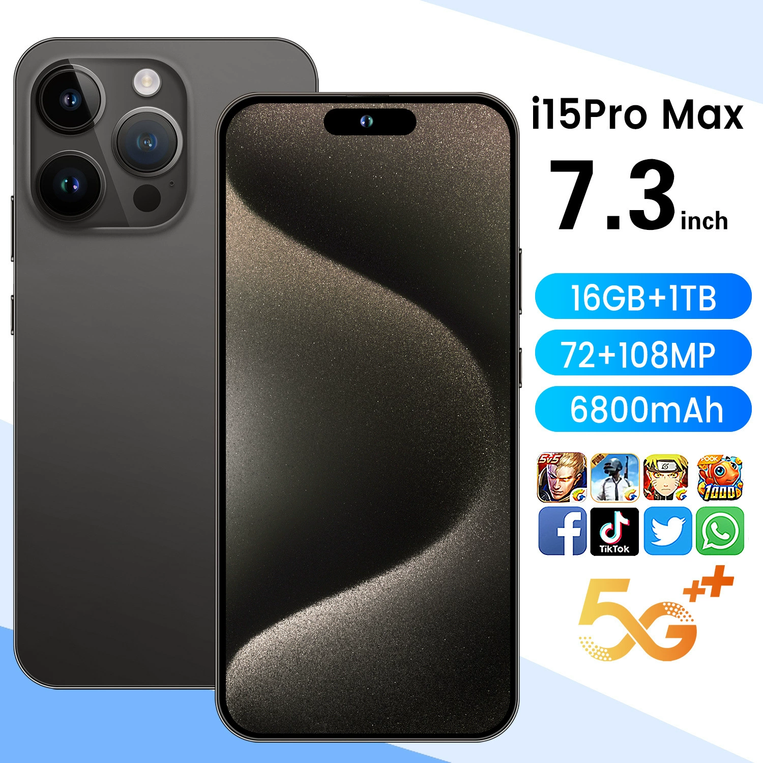 Подвижный телефон Agile, умные часы, intel core i15, 15 pro max, 4G, 128gb, (跨境交易)