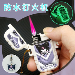 3D pendant Klomii cute pink flame gas transparent lighter Instagram girls high beauty creative