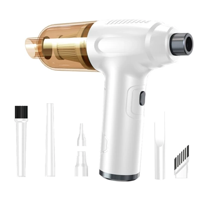 Household Charging Vacuum Cleaner Handheld Tozsoranlar - white-type-c-charging-socket-12000pa-32000mah-blow-suction-2-in-1-vacuum-cleaner