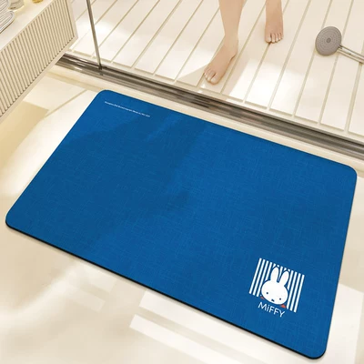 Avtomobil döşəmə paspasları — Bathtub, Home Toilet Entrance - natural-miffy-blue-4060cm-new-diatom-mud