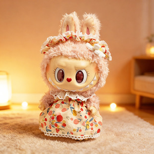 38cm�������������zë�q�����·�����Labubu �������洺�՝{��ȹ