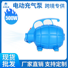 厂家直销蓝色充气泵家用小巧便捷高压充抽气机电动打气筒Air pump