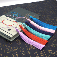 13CM closed polyester ice silk tassel tassel Chinese fan pendant bookmark Hanfu hanging tassel accessories jewelry