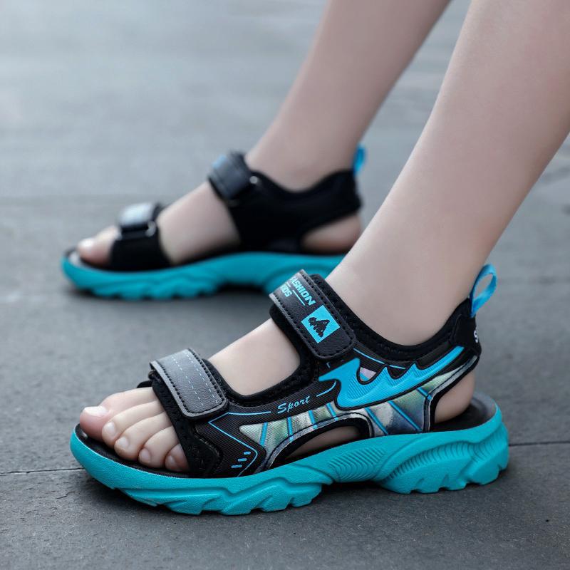 Sandalias para niños 2023 nuevos zapatos de verano para niños zapatos de playa suaves para niños sandalias deportivas con cojín de aire para niños grandes image 4
