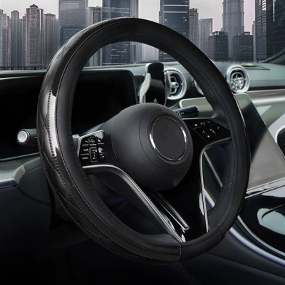 New Car Steering Wheel Cover, Steering wheel cover - black-38cm