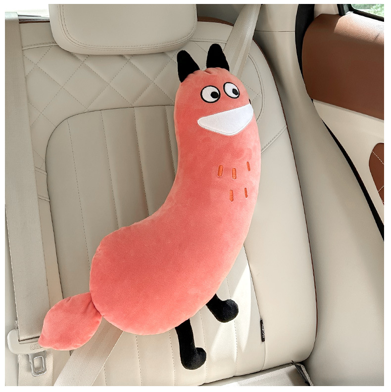 Car seat belt shoulder protective cover children's pillow cute cartoon anti-tightening neck protective cover car baby sleeping pillow