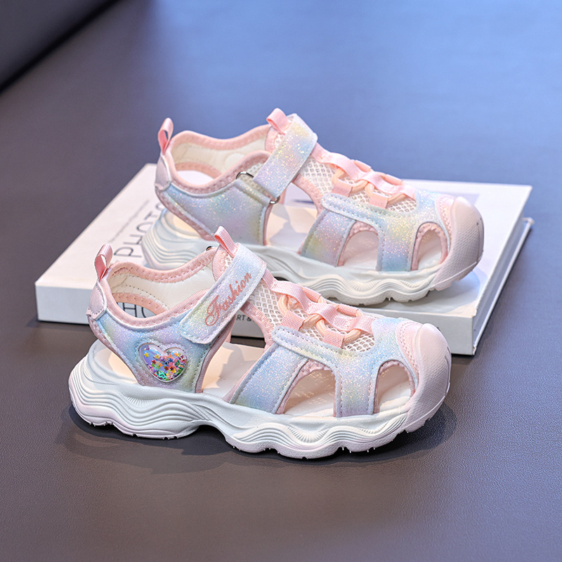 Sandalias deportivas para niños 2026 verano nuevo tipo de chicas cómodas zapatos de princesa universal zapatos de moda para niños zapatos casuales suaves image 3