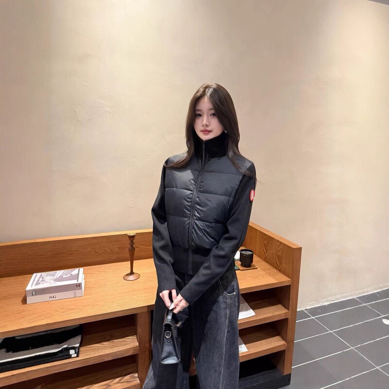 Exclusive High-Quality Version: 90% Goose Down Women's New Knit Patchwork Down Jacket, Fashionable and Versatile Exclusive High-Quality Version: 90% Goose Down Women's New Knit Patchwork Down Jacket, Fashionable and Versatile