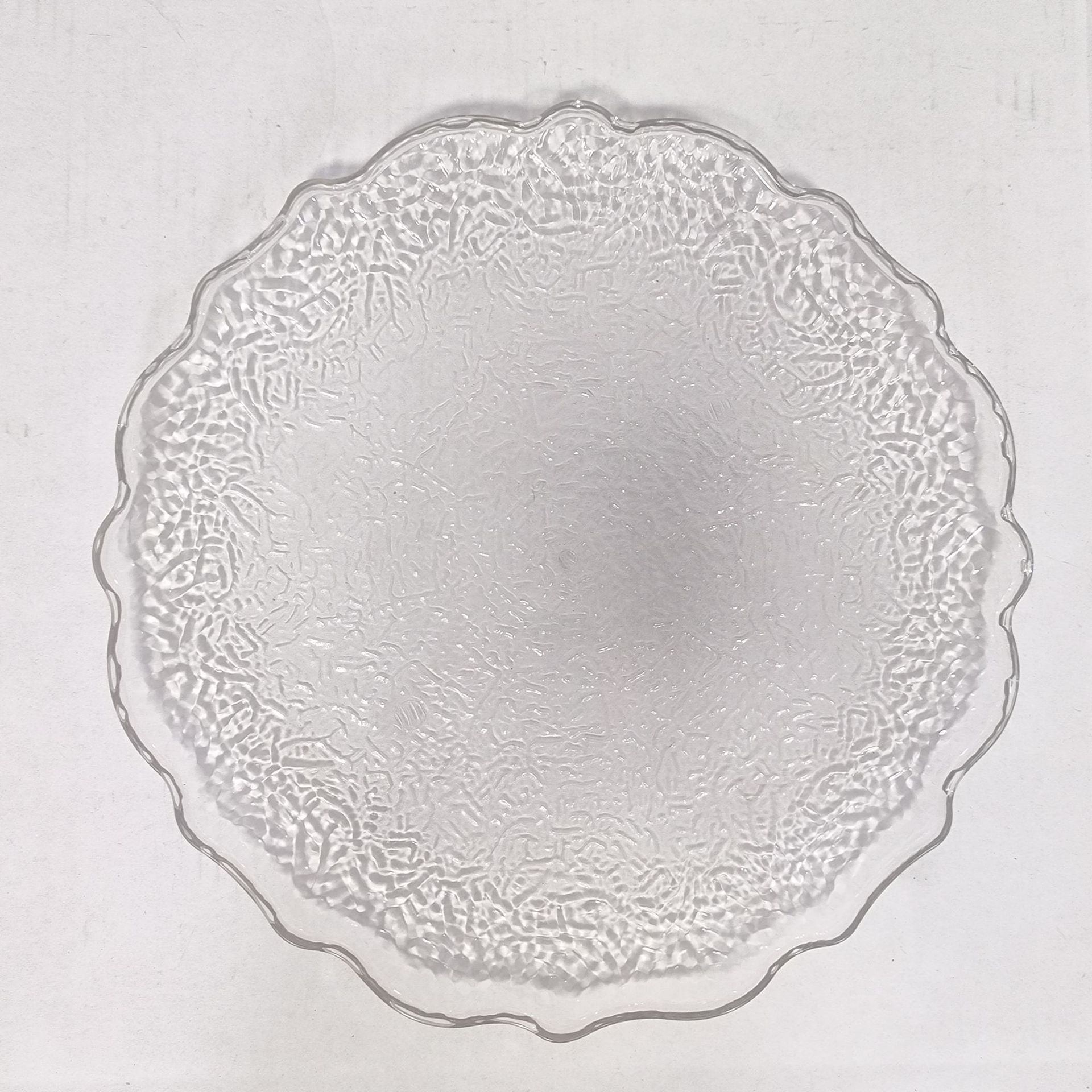 13 pulgadas acrílico transparente cargador de bordes de oro plano boda navidad baby shower party decoración plástica