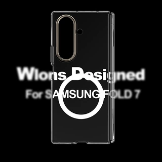 wlons适用三星ZFold8ultra高透抗黄折叠手机壳强磁吸带中轴保护套