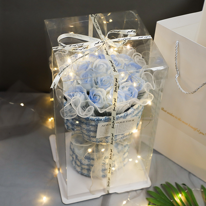 [11*ice broken blue] gift box + lamp + greeting card