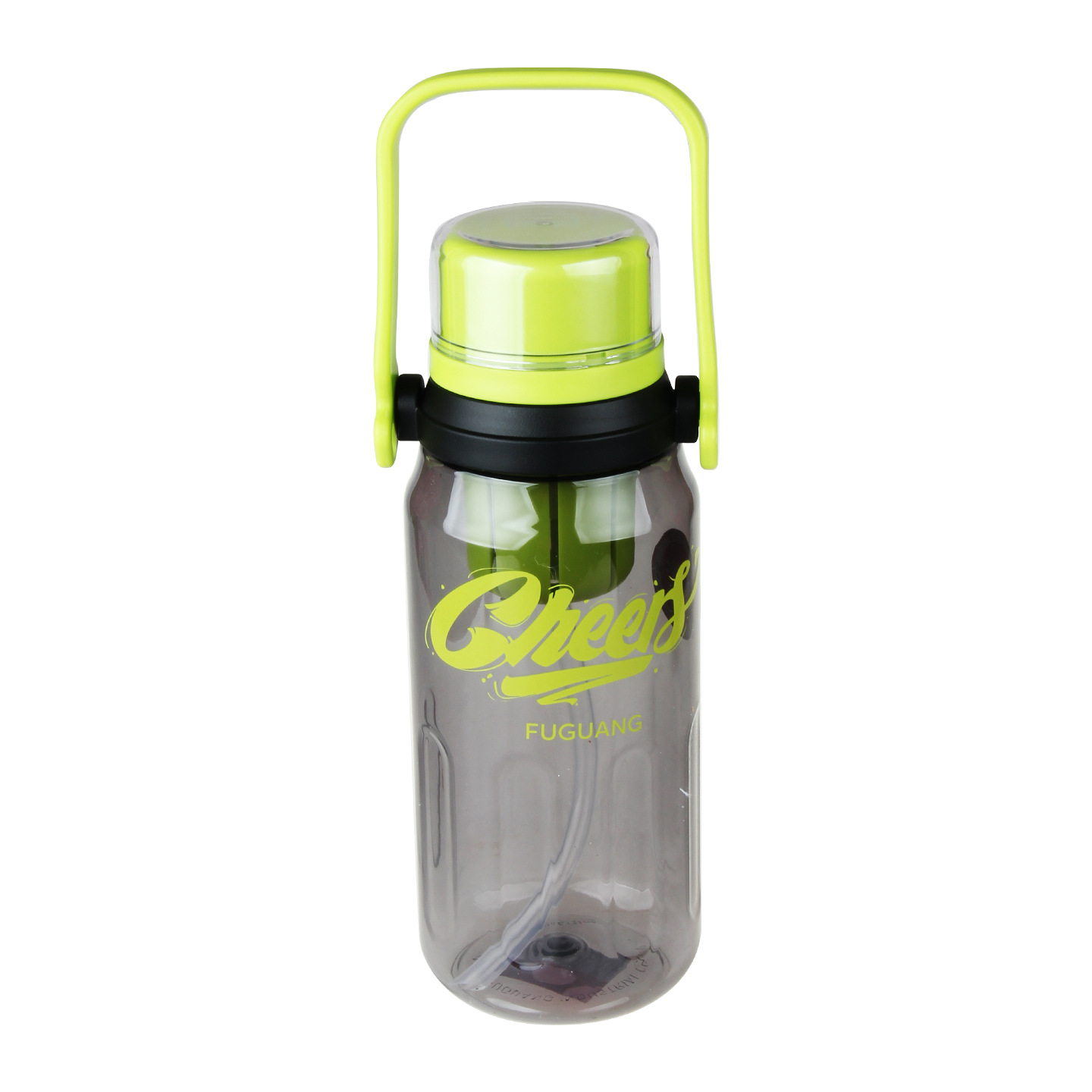 Vaso de plástico Fuguang, botella de agua deportiva de gran capacidad, taza de agua, taza de paja de fitness para estudiantes al aire libre para hombres y mujeres portátiles, al por mayor