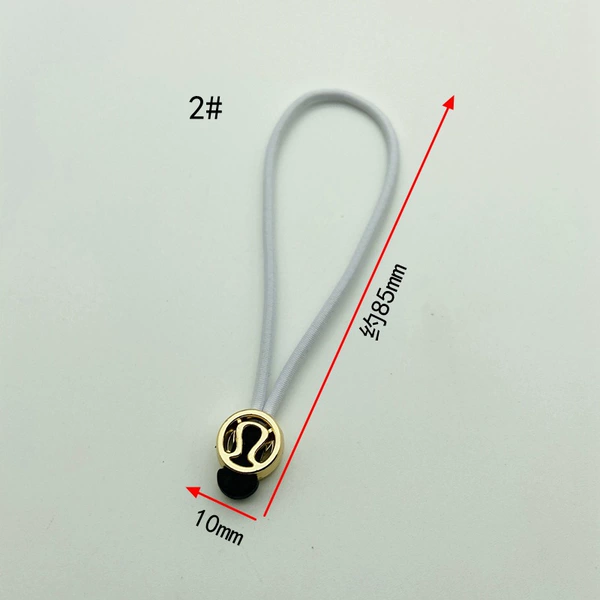 2# golden head white elastic rope (piece)