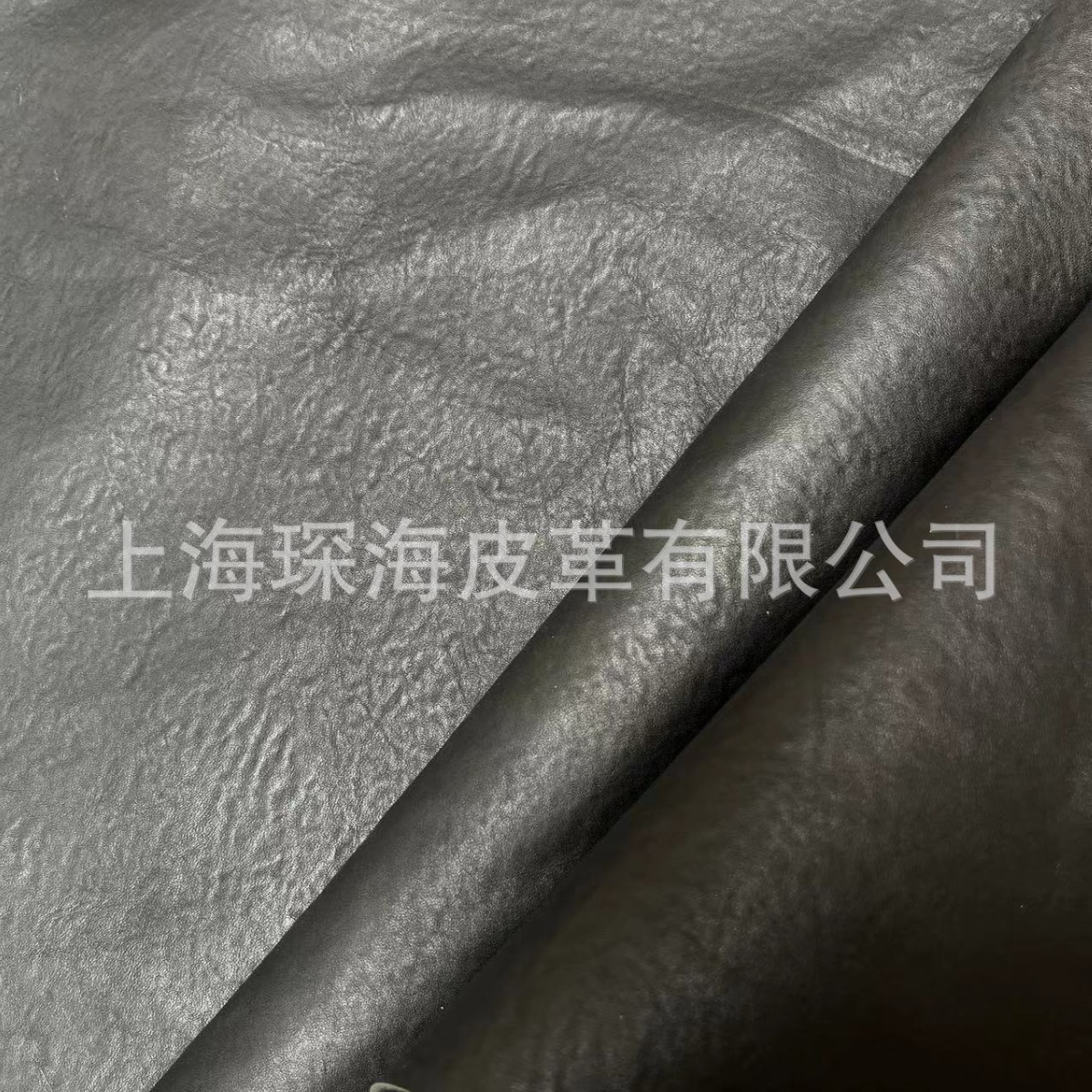 纳帕皮 头层牛皮 皮革皮料 牛皮面料 软牛皮 服装皮 植鞣皮 黑色