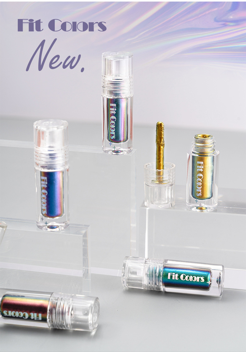 Fit Colors Optical Chameleon Eyeshadow Liquid, Light-changing high-gloss film-forming Eyeshadow Liquid Lip Gloss Application Scenario