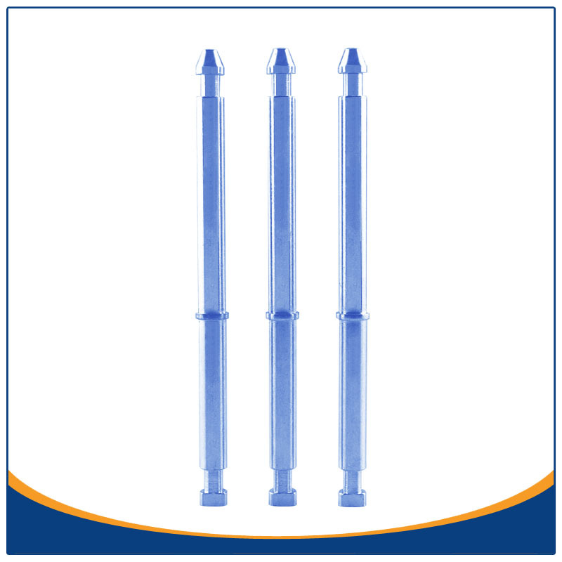 中部成型卡槽销轴东莞冷镦厂家直销 铁质蓝白锌带介子导向定位轴