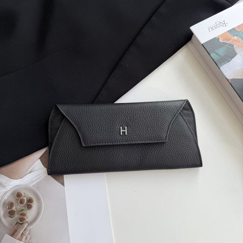 Women's Long Wallet Togo Top-Grain Leather Lettered Simple Fashion Multi-Card Slot Genuine Leather Clutch Foldable Wallet Women's Long Wallet Togo Top-Grain Leather Lettered Simple Fashion Multi-Card Slot Genuine Leather Clutch Foldable Wallet