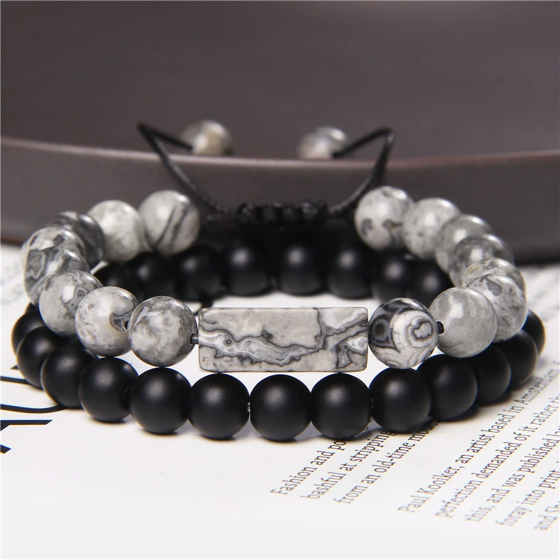  Organic ретро бисер bracelet прямоугольный плетеный набор для мужчин и женщин, европейский стиль