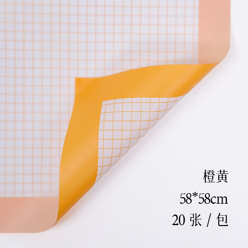 Flores de fábrica de fiesta al por mayor nuevo marco de red flor de papel de envoltura impermeable papel de niebla florista ramo de papel de envoltura flor