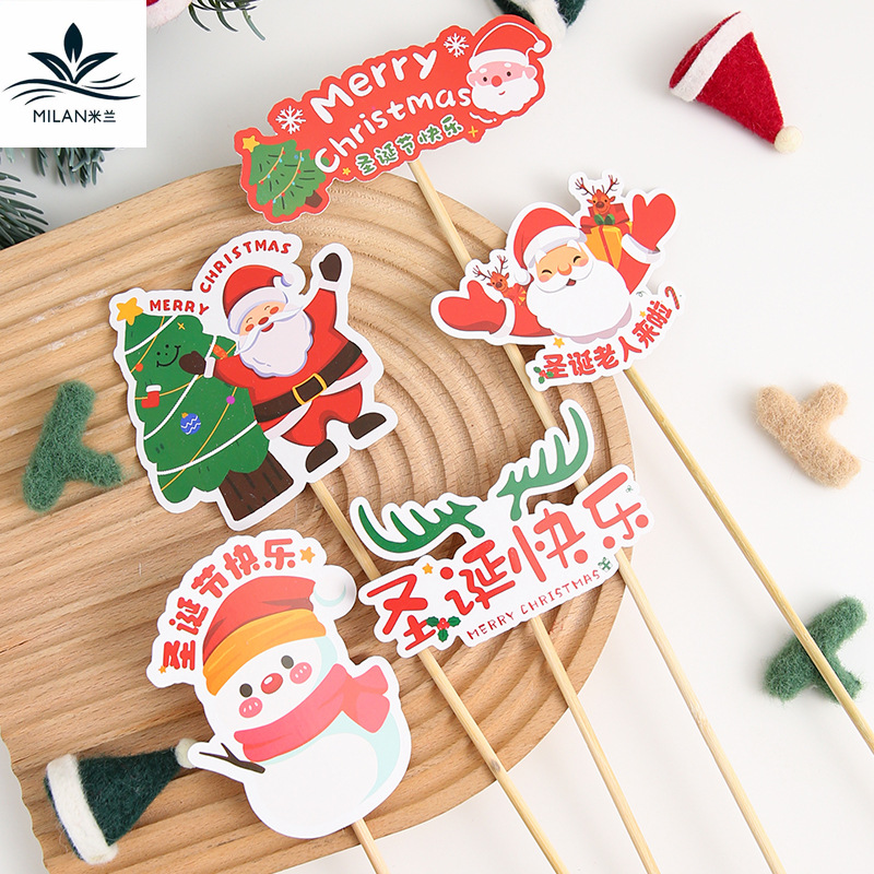 Navidad tarjetas de dibujos animados pastel horneado accesorios tarjetas de tarjetas de regalo tarjetas de regalo tarjetas de regalo