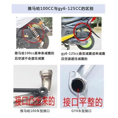 Suitable for Motorcycle Scooter: Motorcycle exhaust pipe