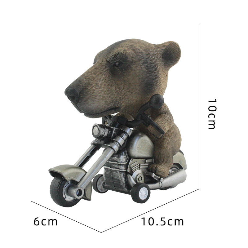 Modelo de locomotora animal juguete modelado de animales inercia hacia adelante modelo de motocicleta juguete para niños nuevo juguete exótico