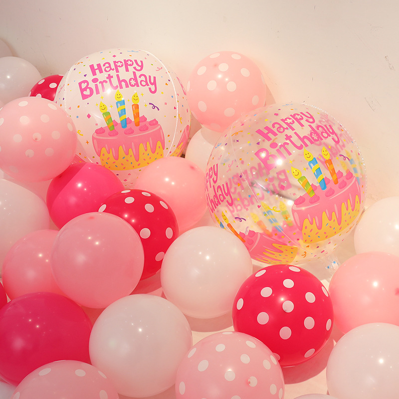Set de globos de lunares coloridos para decoración cumpleaños_voghion.com