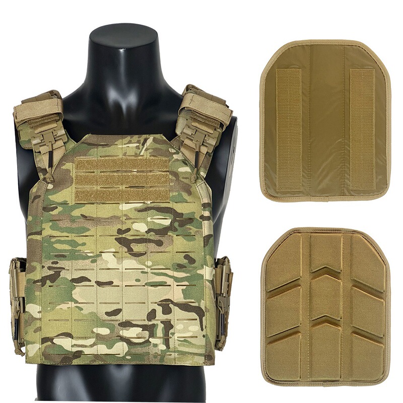 Tactical Vest Combination Lightweight Nylon Laser Cutting Training Vest with Eva Stamped Buffer Pad*2