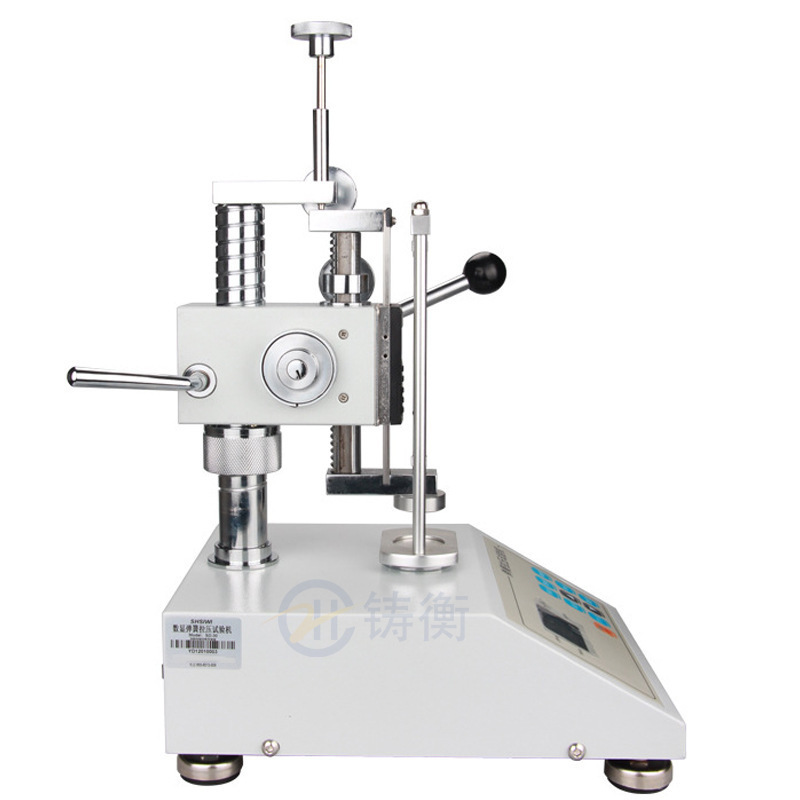 500N弹簧拉压试验机SGTH-500可测弹簧长度150mm位移标尺行程90mm