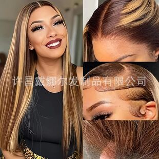 ���˰l�^��P4-27Human hair Wig 13*4 Temuϣ���羳��ٰ̼l���S