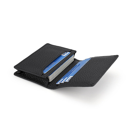 Multifunctional business card holder with card clip, suitable for both men and women, small and exquisite card case, large capacity wallet for storage.