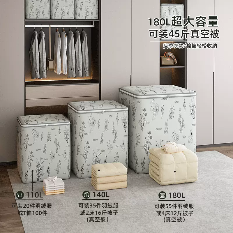 衣服收纳箱家用大容量装衣物的整理箱棉被子收纳袋子搬家打包袋