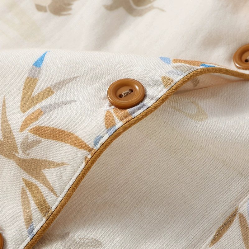 Cotton gauze pijama, autumn summer thin set, Chinese style
