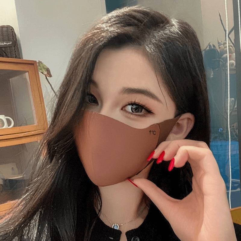 冬季加厚美拉德口罩保暖防风防寒无痕显脸小百搭可水洗护眼角面罩|undefined