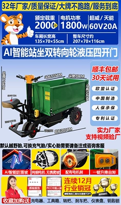 Handcart, Ash Bucket Truck, Tricycle, Dump, Avtomobil fırlanan platformaları - 38-hydraulic-model-135m-carriage-that-can-stand-and-sit-power
