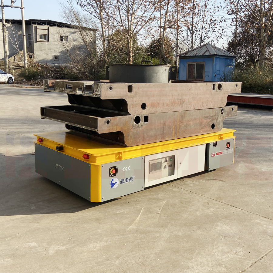 无轨转弯平板车充电式电瓶转运车无轨地平车