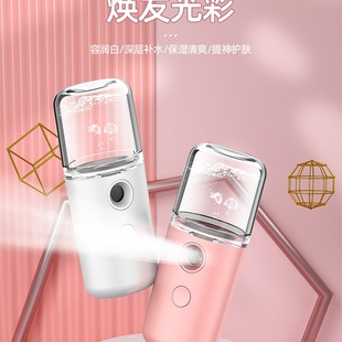 Hydration Instrument Nano Spray Facial Beauty Cold Spray Machine Humidification Instrument Household Portable Charging Small Facial Steamer